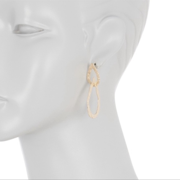 Panacea Textured Link Drop Earrings - Picture 1 of 7